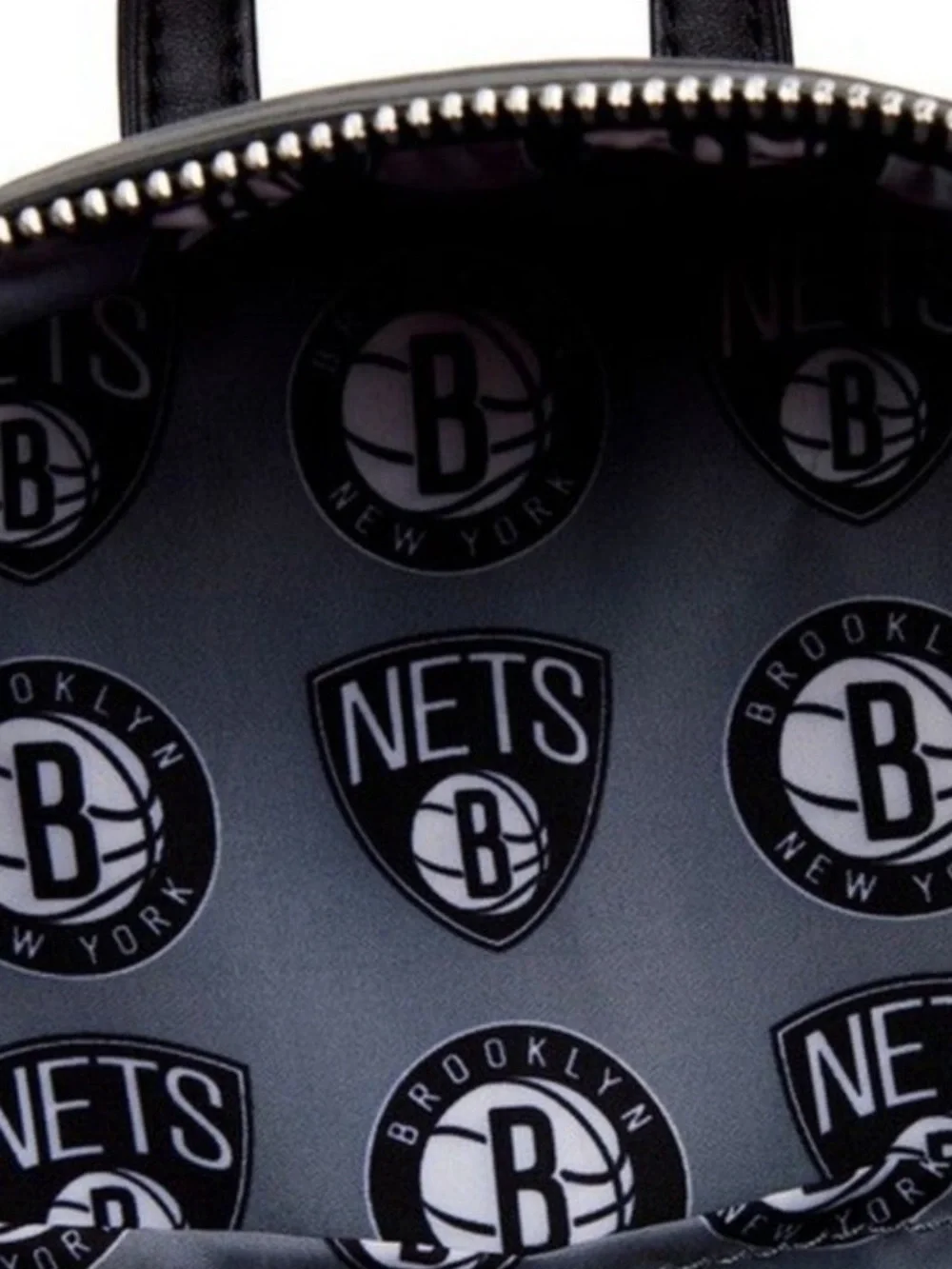 Brooklyn Nets Orange Basketball-Texture Mini Backpack Loungefly NWT